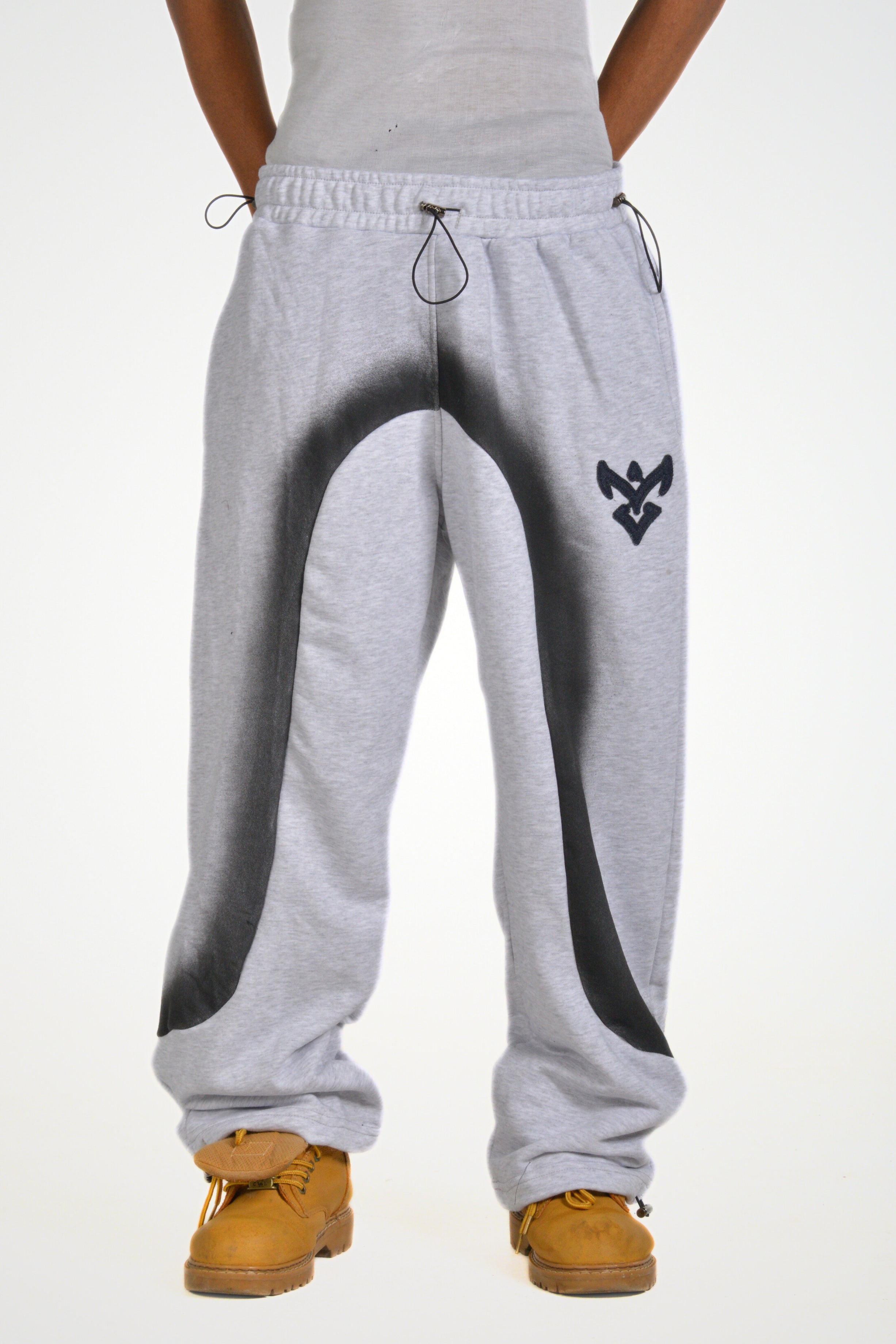 Pirooche Spray Effect Sweatpants – Relaxed Statement Fit