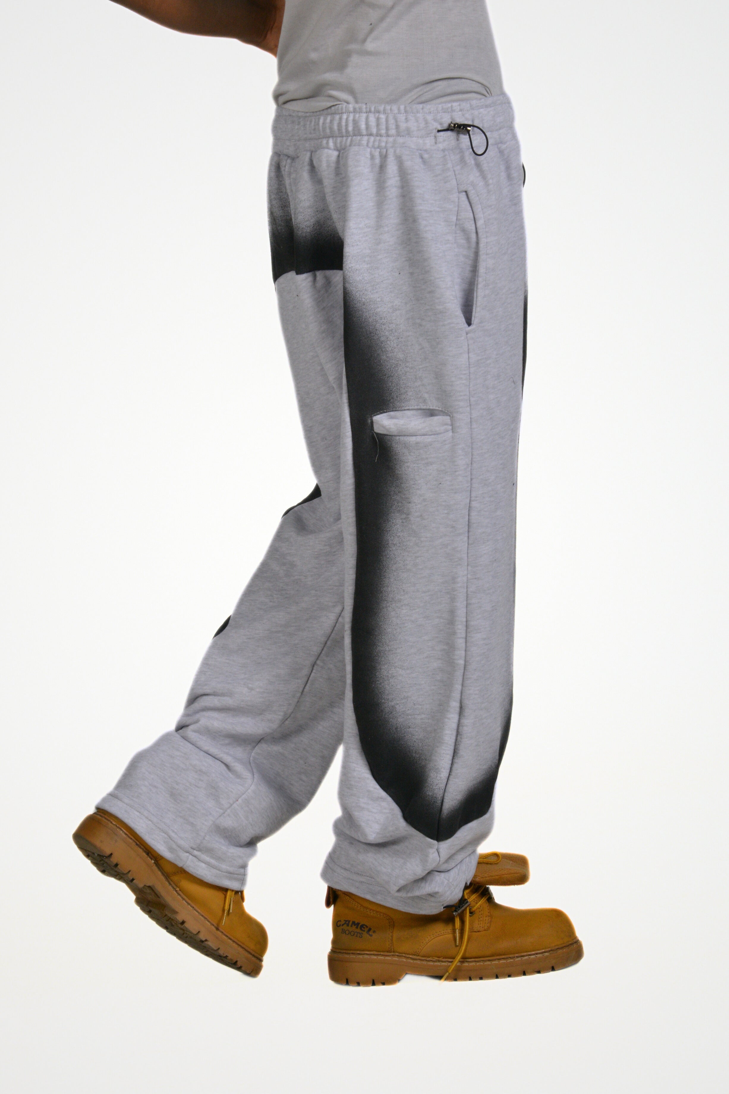 Pirooche Spray Effect Sweatpants – Relaxed Statement Fit