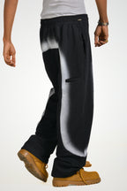 Pirooche Spray Effect Sweatpants – Relaxed Statement Fit