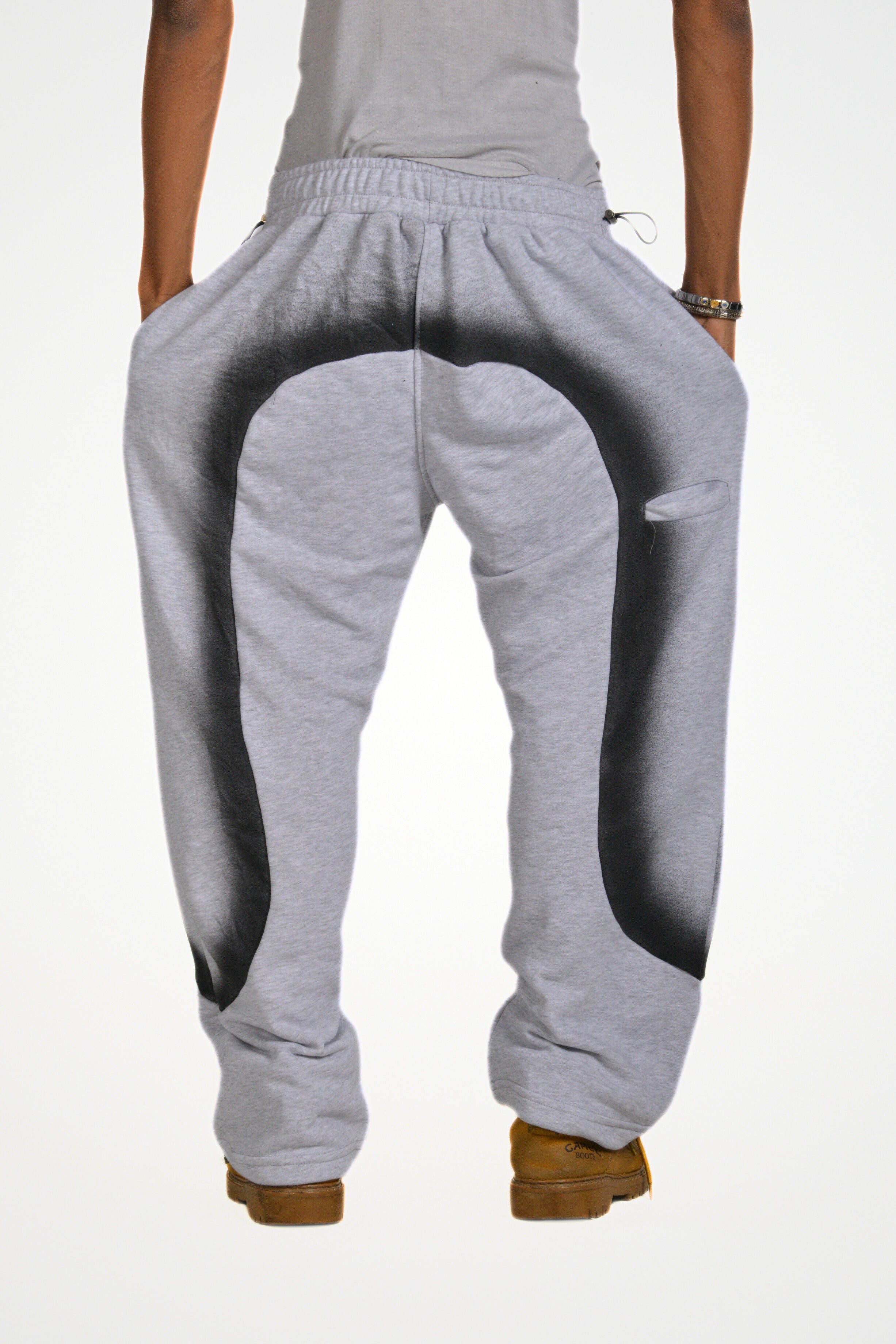 Pirooche Spray Effect Sweatpants – Relaxed Statement Fit