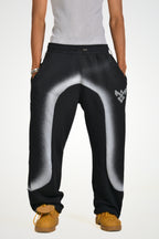 Pirooche Spray Effect Sweatpants – Relaxed Statement Fit
