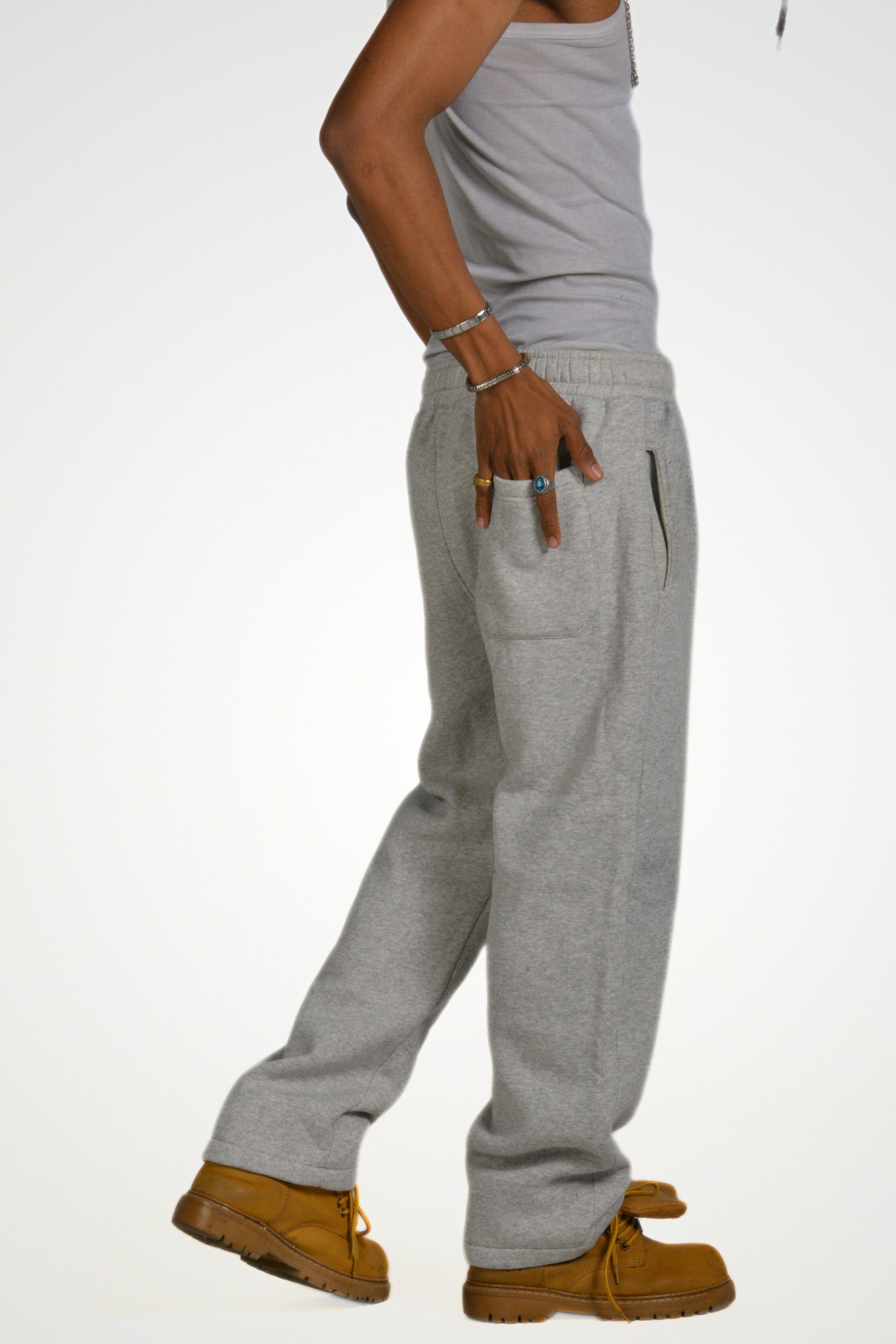 Spray-Paint Effect Black Sweatpants